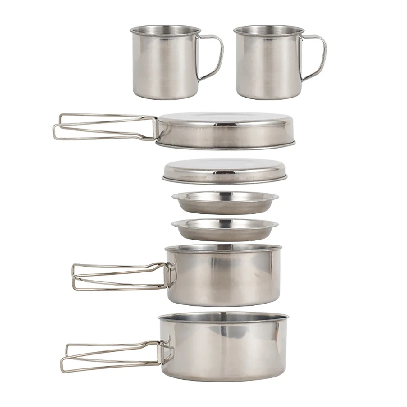 Camping Cooking Utensil Bag - Ensemble de 8 ustensiles de cuisine