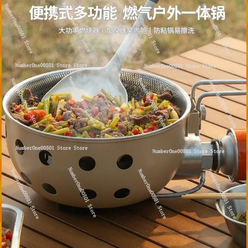 Camping Cooking All In One - Ensemble de cuisson portable tout-en-un pour