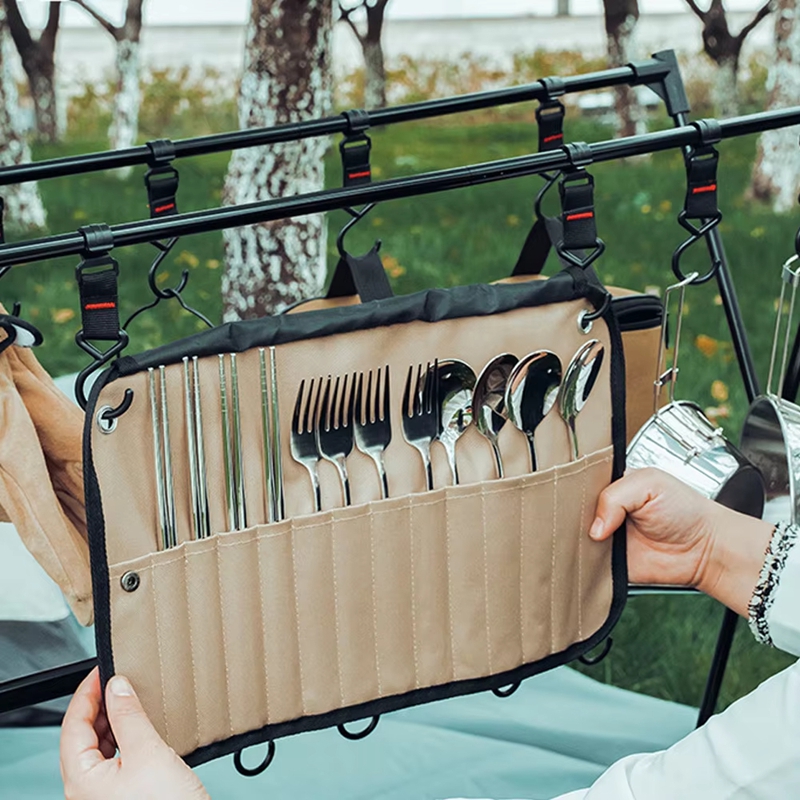 Camping Cooking Utensil Bag - Sac de rangement portable pour vaisselle