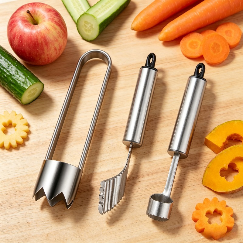 Camping Cooking Kits - Lot de 3 dénoyauteurs en acier