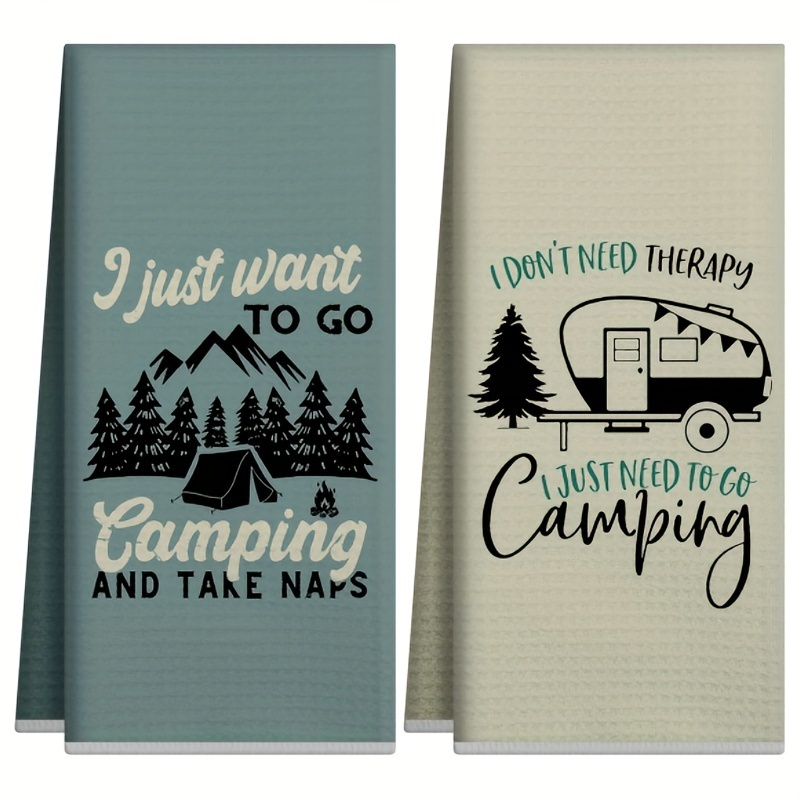 Camping Cooking Kitchen Set - Lot de 2 serviettes de cuisine