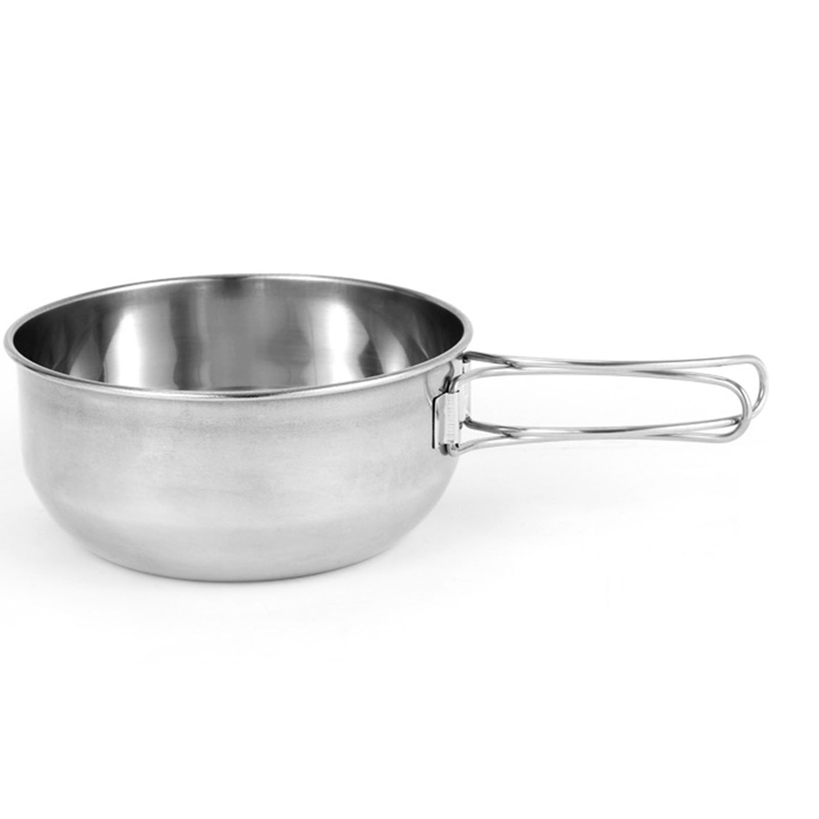 Camping Cooking Set Stainless Steel - Pot de Camping pliable, bol en