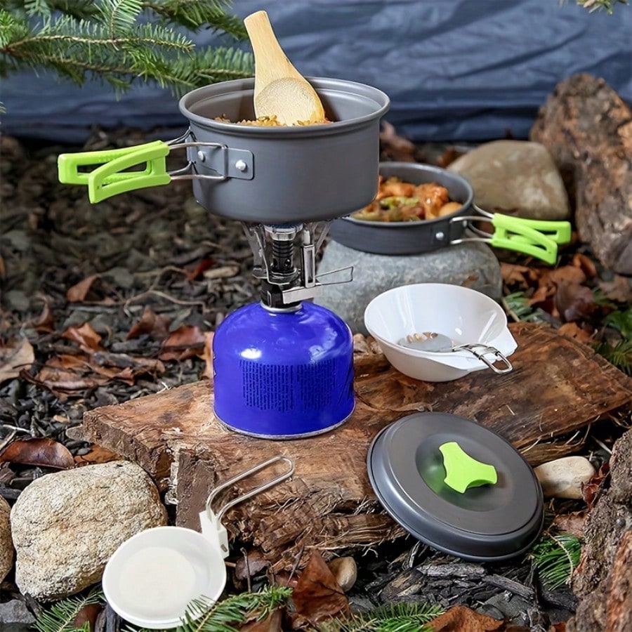 Camping Cooking Gear - Ensemble de cuisine de camping :