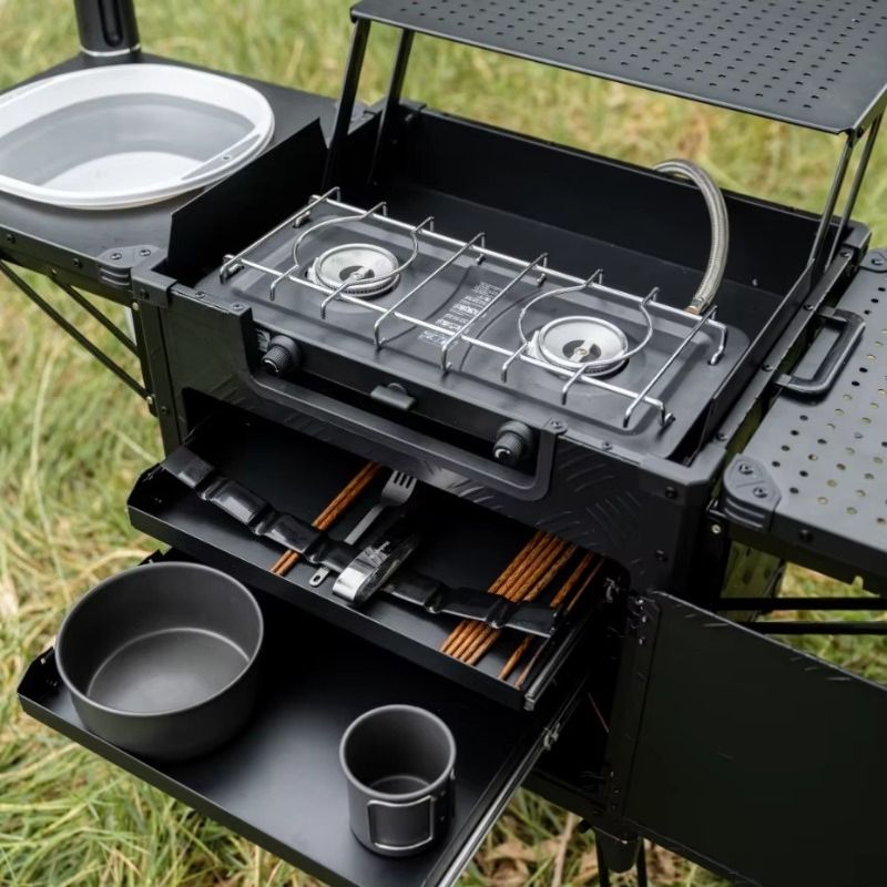 Camping Cooking All In One - Station de cuisine de camping pliable