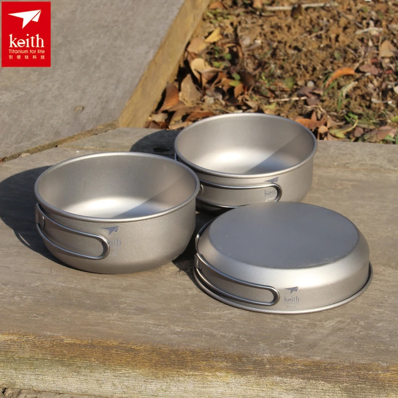 Camping Cooking Set Stainless Steel - Pamono-Ensemble d'ustensiles de cuisine en titane,