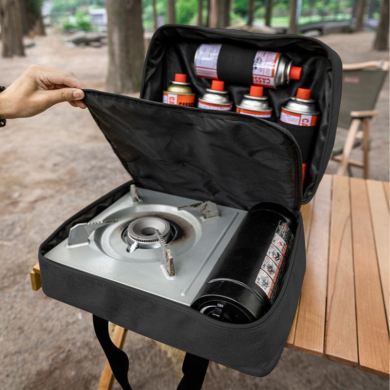 Camping Cooking Utensil Bag - Sac d'ustensiles de camping extérieur portable,