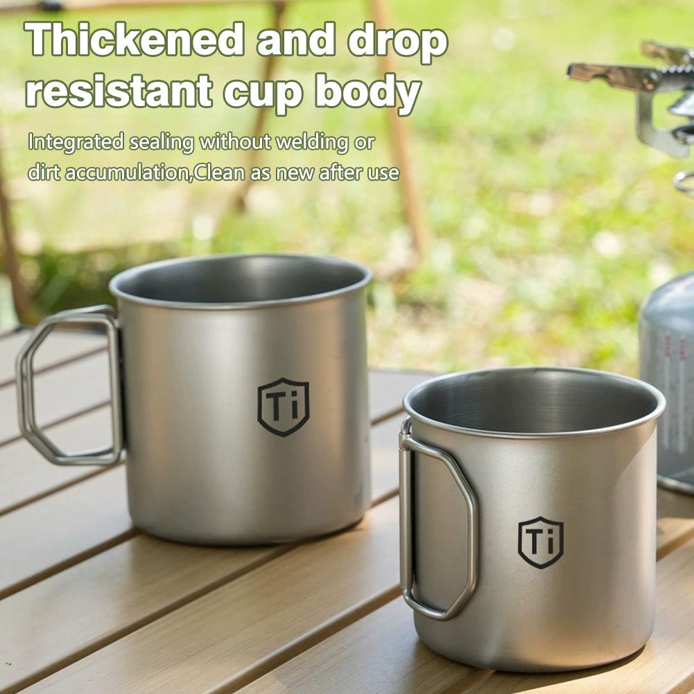 Camping Cooking All In One - Tasse de camping en titane, vaisselle