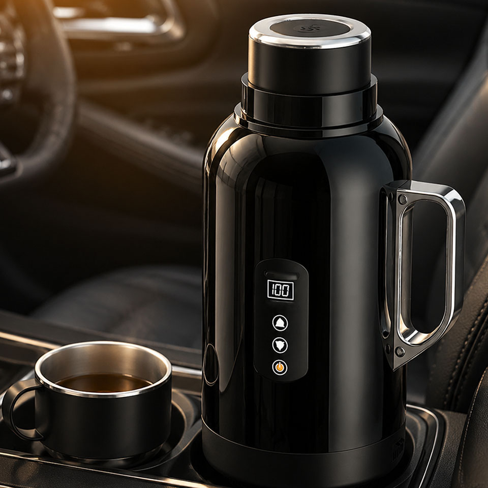 Camping Cooking Can - Bouilloire électrique pour voiture, 1500 ml,