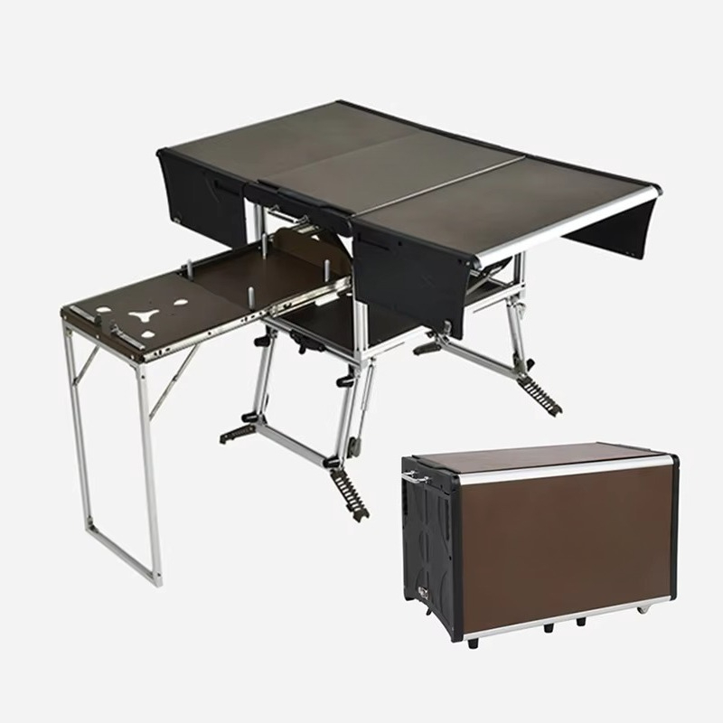 Quality Camping Cooking Set - Cuisine mobile portable pour le camping,