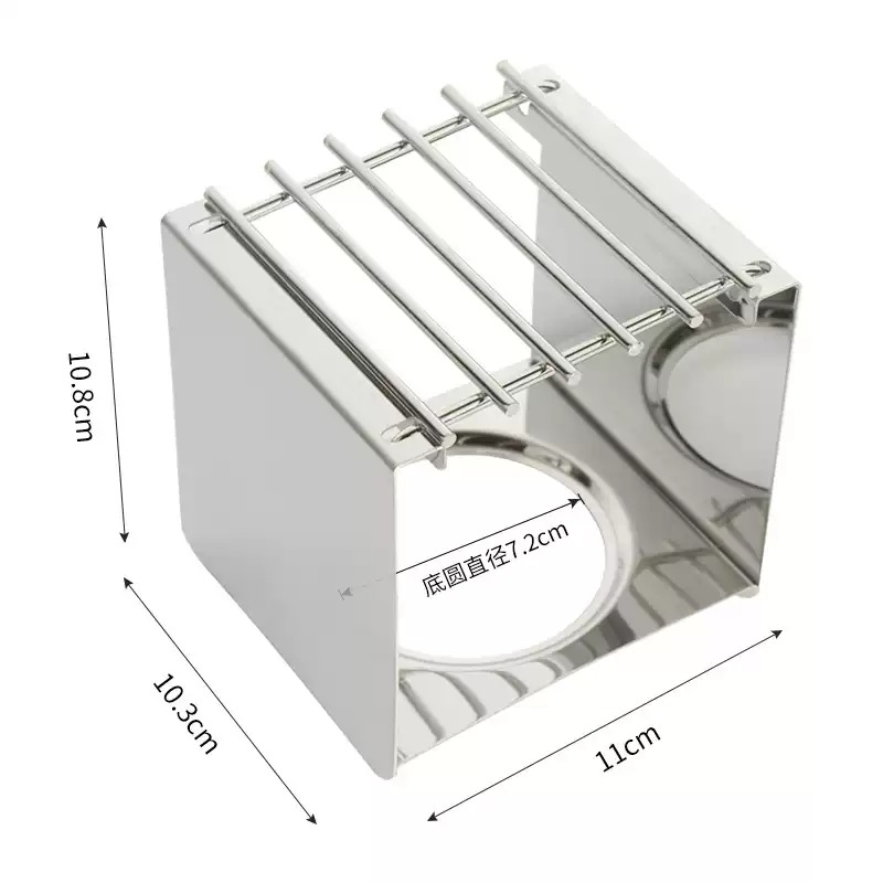 Camping Outdoor Cooking Equipment - Support carré en acier inoxydable pour