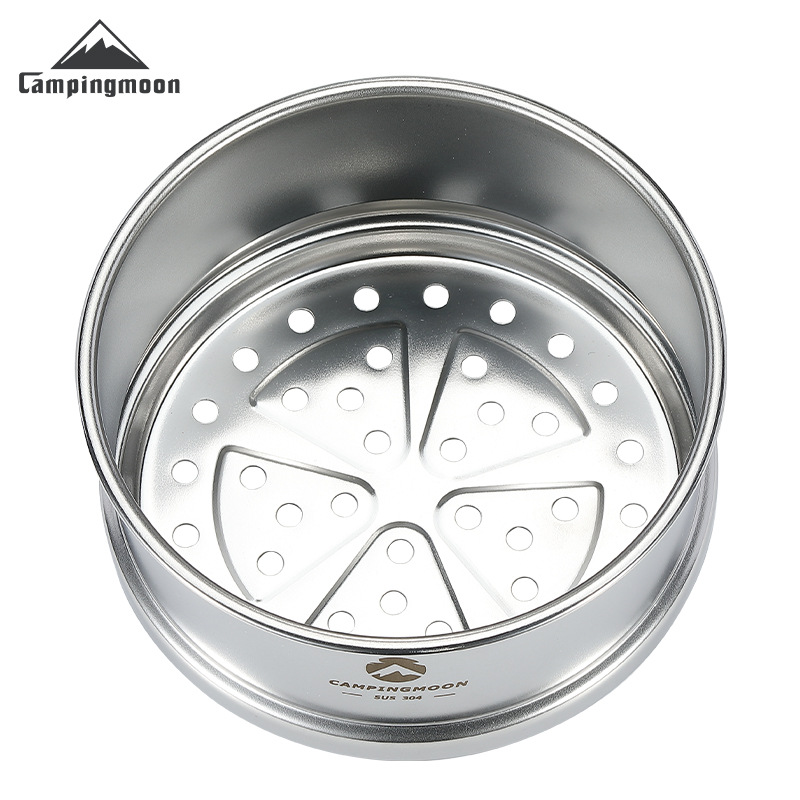 Camping Cooking Set Stainless Steel - CAMPINGMOON Bol de camping portable en