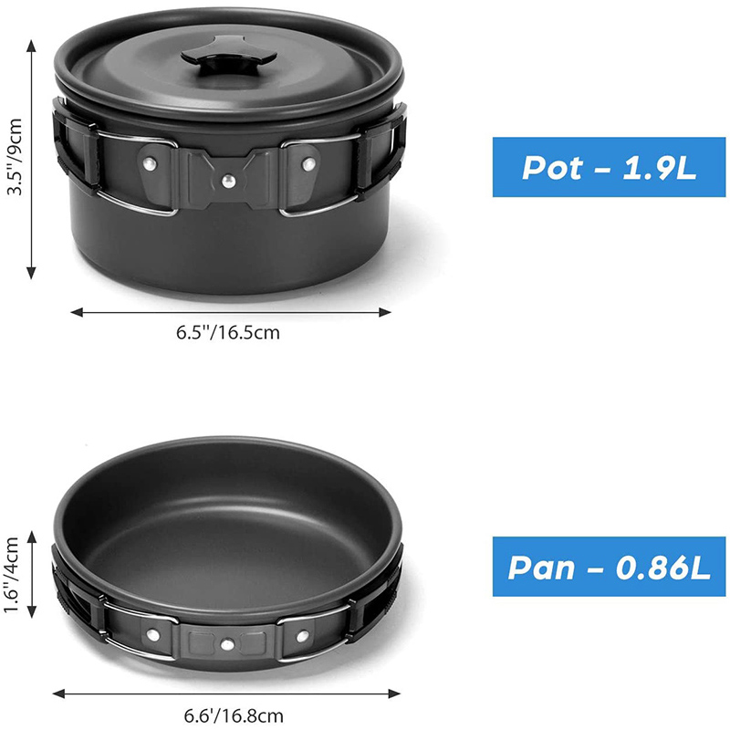 Camping Cooking Knife Set - 1 Ensemble de cuisine de camping