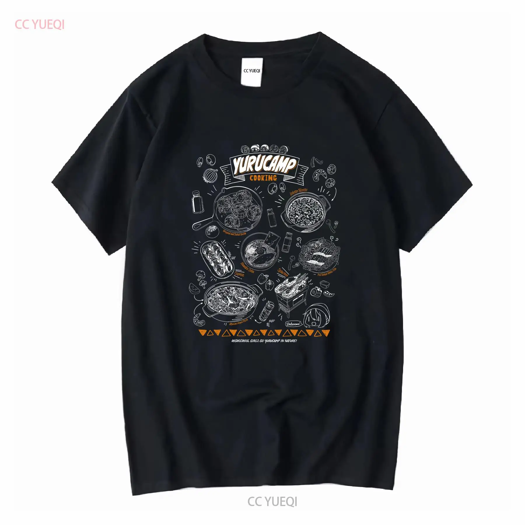 Japan Camping Cooking - Yuru Camp Yurucan Cooking Groumet T-shirt
