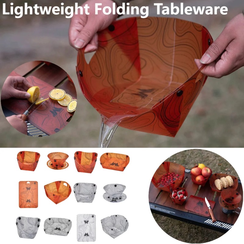 Camping Cooking Kits - Vaisselle de Camping pliable, bol Portable,