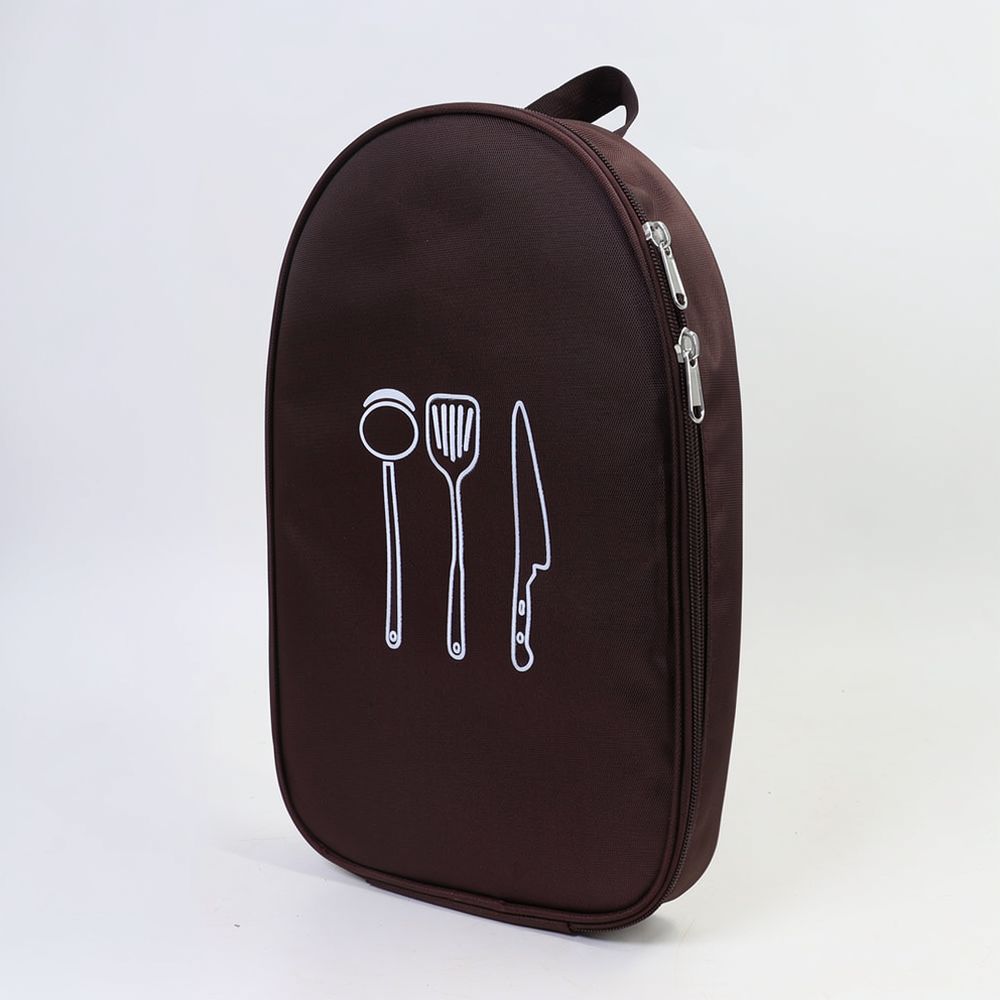 Camping Cooking Utensil Bag - Sac en toile cirée enroulable, organisateur