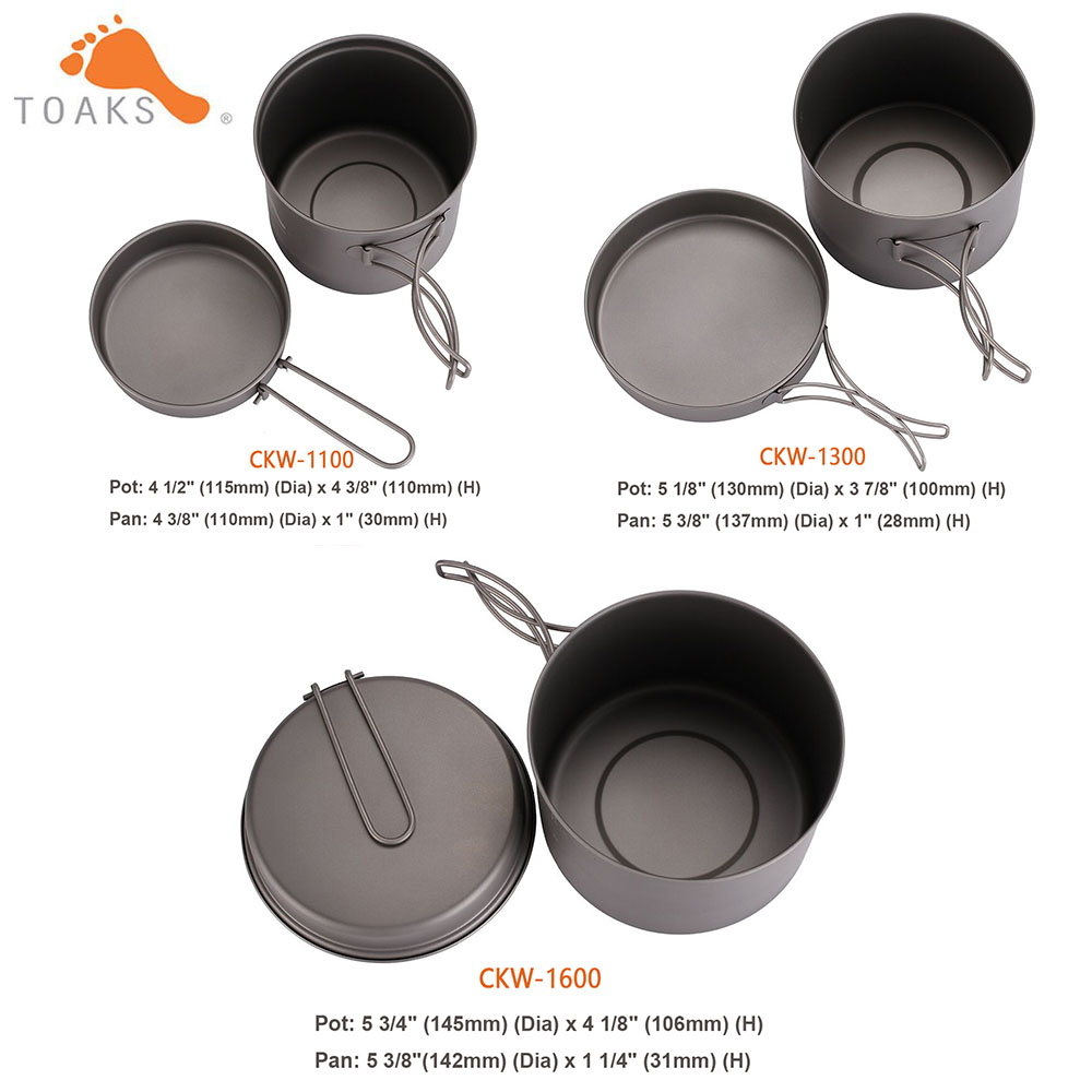 TOAKS-Ensemble d'ustensiles de - Camping Cooking Kitchen Set avis et prix