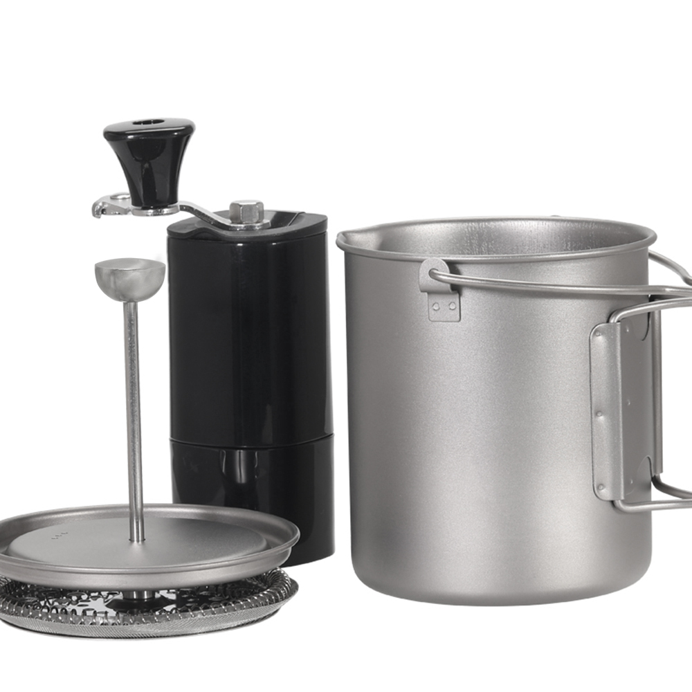 VEXADA-Tasse à Café en Titane  - Camping Cooking Set Stainless Steel avis et prix