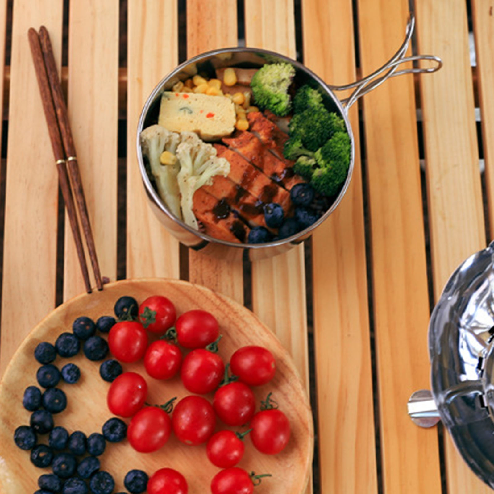 Pot de Camping pliable, bol en - Camping Cooking Set Stainless Steel avis et prix