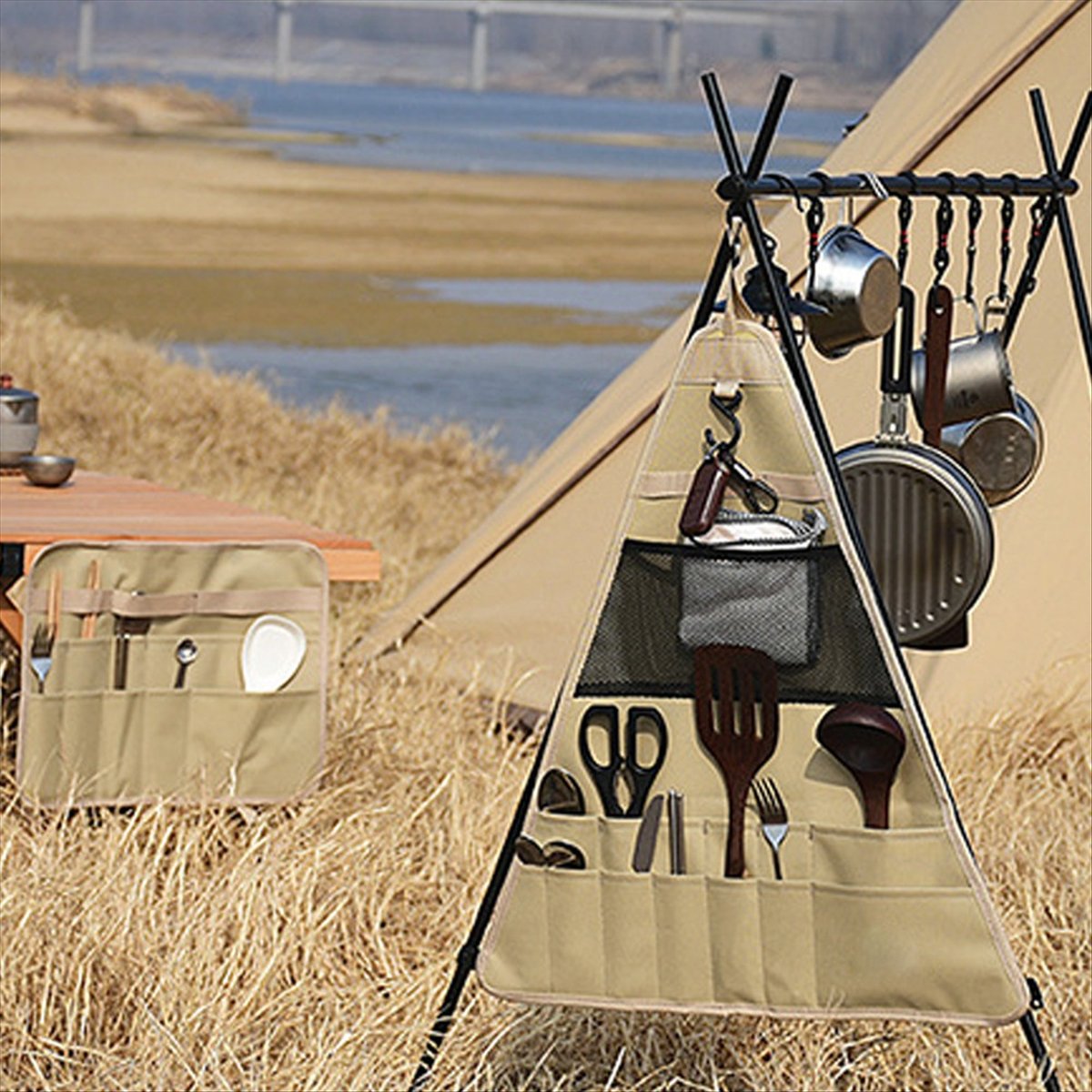 Sac de rangement pour ustensil - Camping Cooking Utensil Bag avis et prix