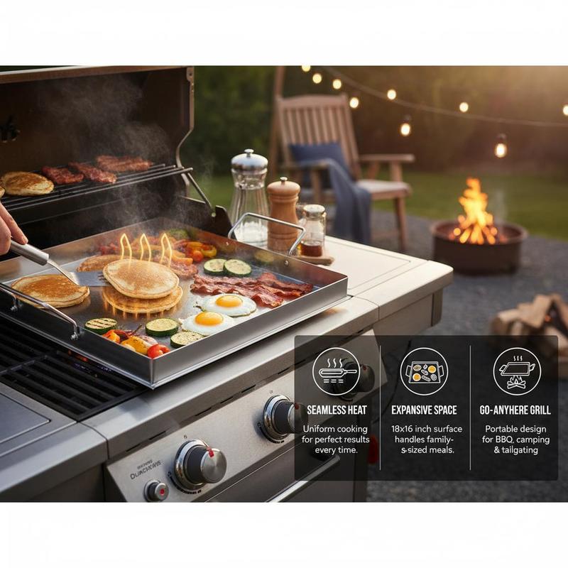 Plaque de cuisson universelle  - Camping Cooking Flat Top avis et prix