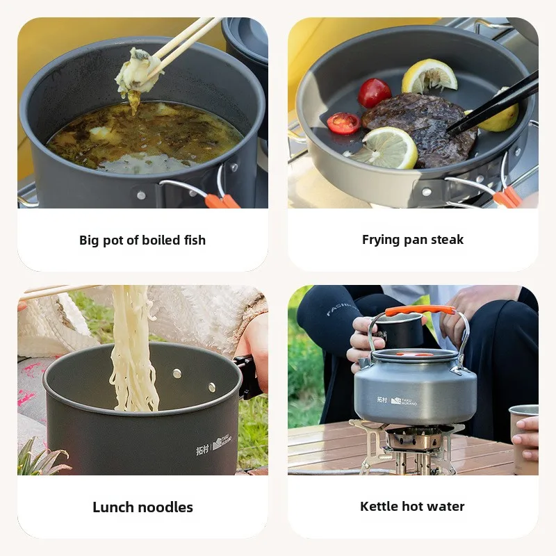 Ensemble d'ustensiles de cuisi - Quality Camping Cooking Set avis et prix