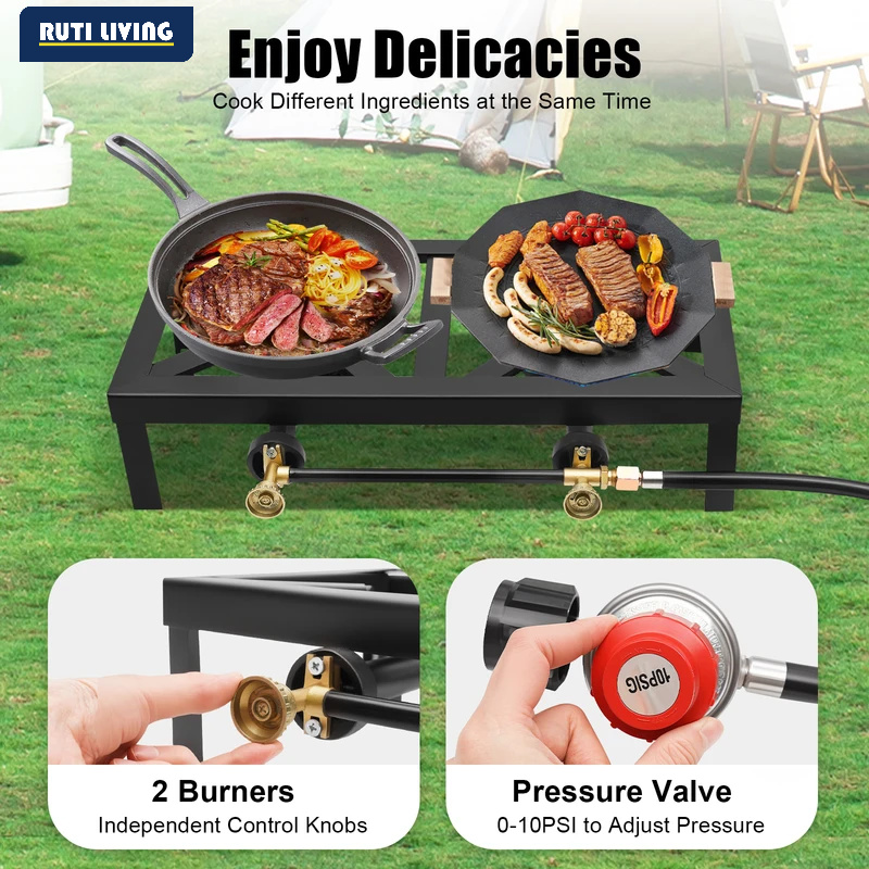 Réchaud à gaz portable 1/2 brû - Camping Cooking Burner avis et prix