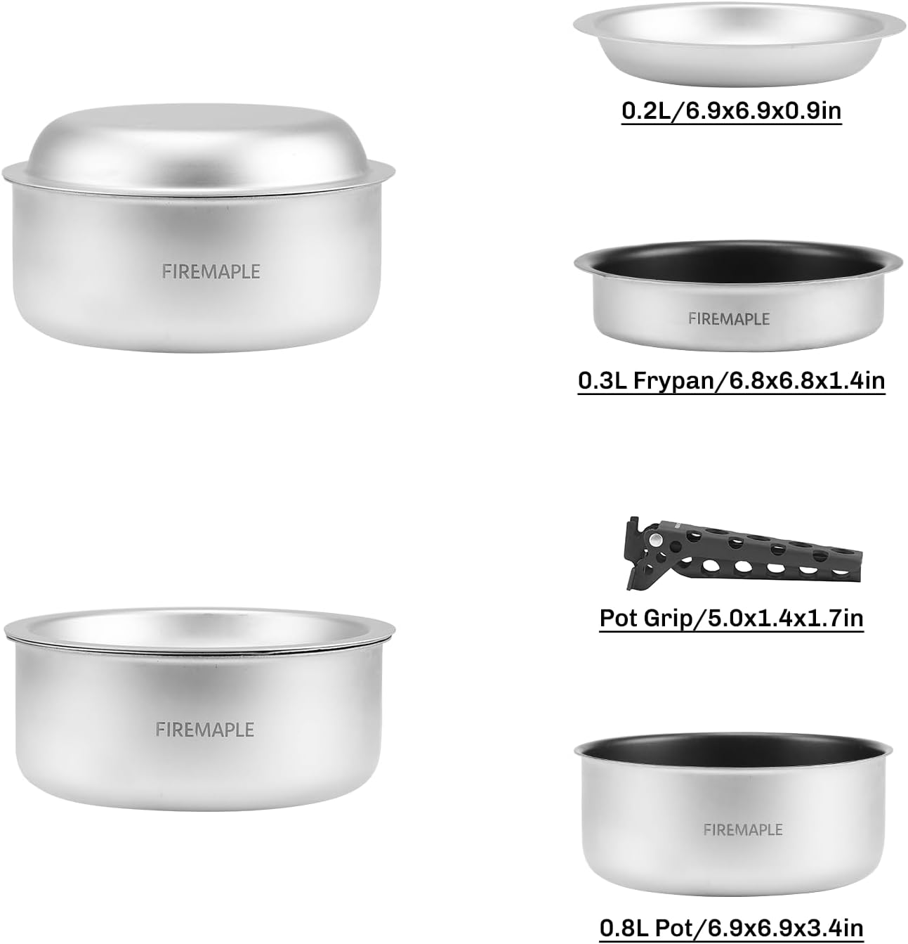 Fire-Maple Frost-Poêle à frire - Camping Cooking Set Stainless Steel avis et prix