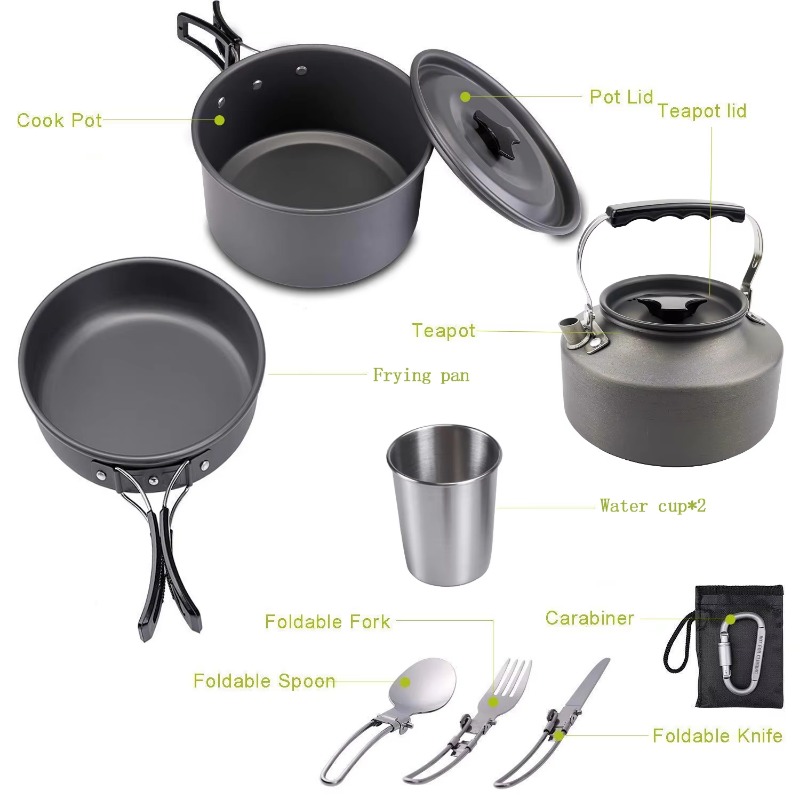 Réchaud de camping léger de ha - Quality Camping Cooking Set avis et prix