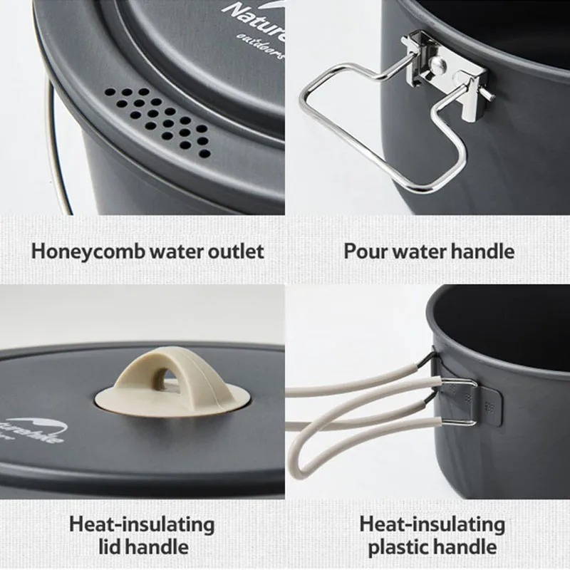 Naturehike – ensemble de casse - Quality Camping Cooking Set avis et prix
