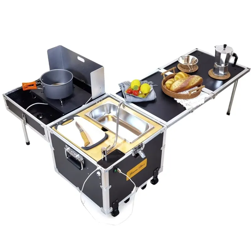 Table de cuisson pliante pour  - Camping Cooking All In One avis et prix