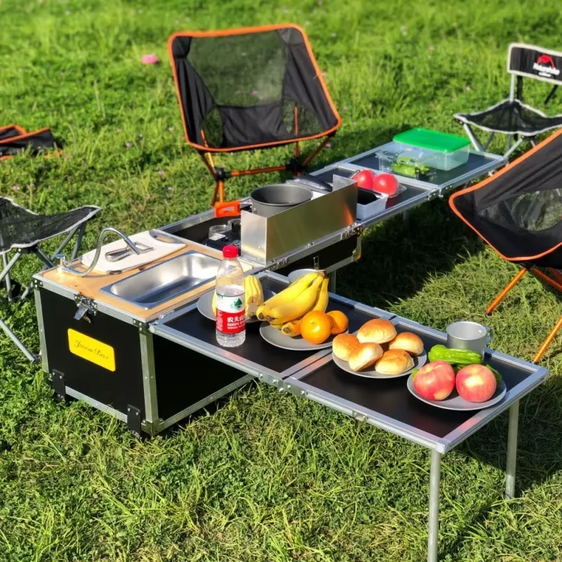 Table de cuisson pliante pour  - Camping Cooking All In One avis et prix