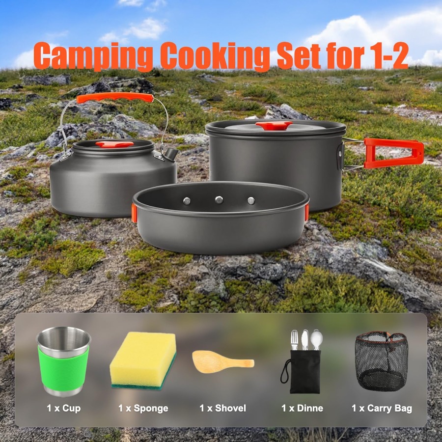Ensemble de cuisine de camping - Camping Cooking Frying Pan avis et prix
