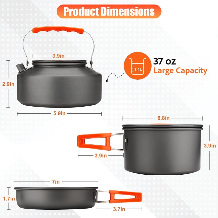 Ensemble de cuisine de camping - Camping Cooking Frying Pan avis et prix