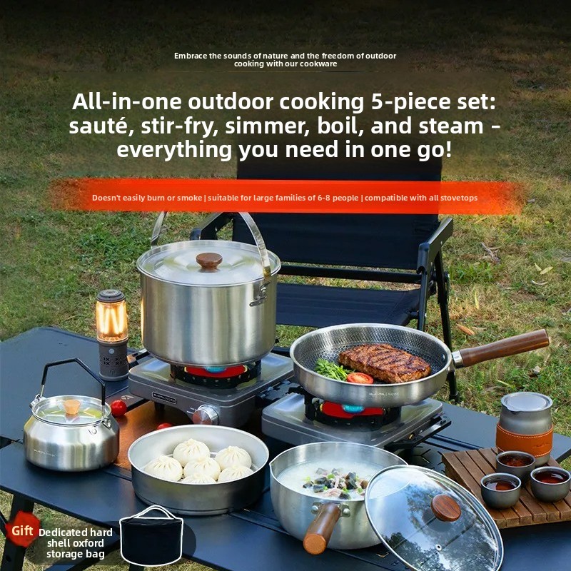 Ensemble de cuisine de camping - Camping Cooking Frying Pan avis et prix