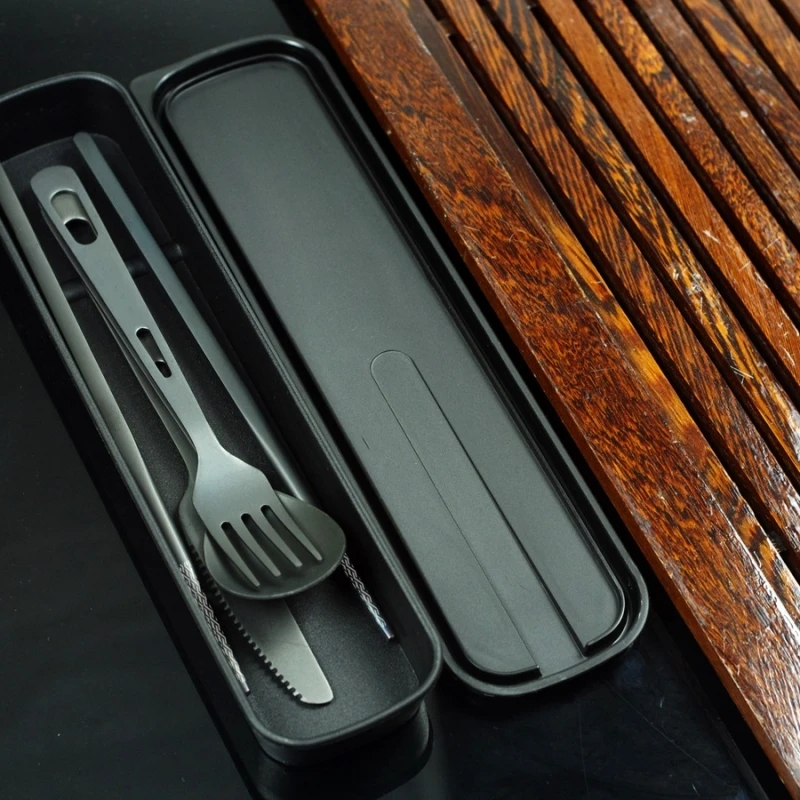Ensemble de couverts en titane - Camping Cooking Knife Set avis et prix