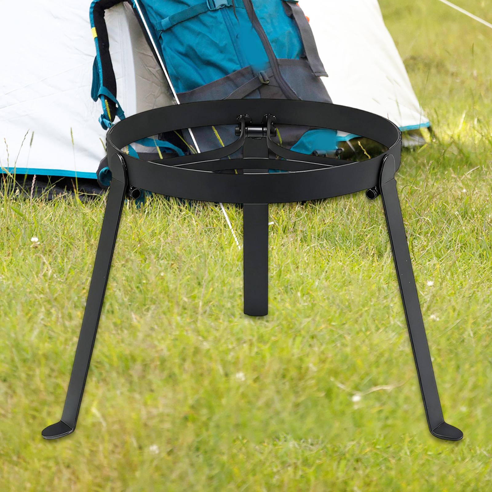 Trépied pliable en fer pour cu - Camping Outdoor Cooking Equipment avis et prix