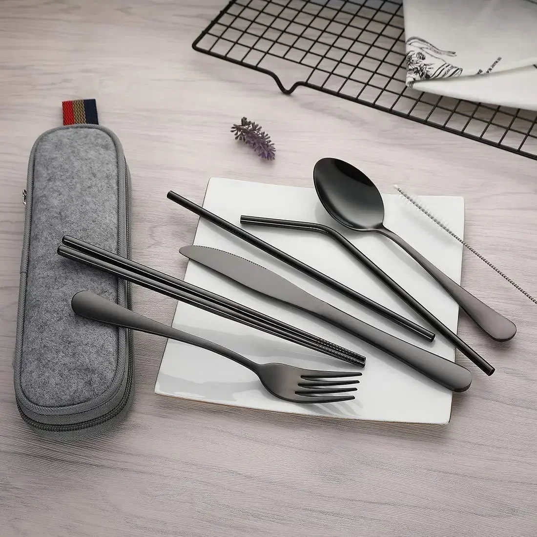 Couverts de voyage réutilisabl - Camping Cooking Knife Set avis et prix
