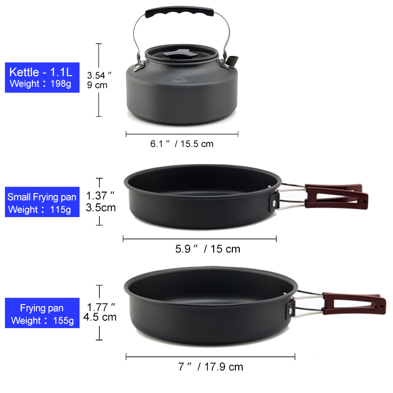 Widesea – ensemble d'ustensile - Camping Cooking All In One avis et prix