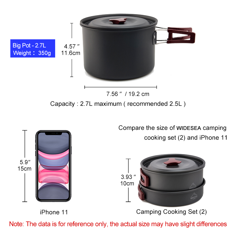 Widesea – ensemble d'ustensile - Camping Cooking All In One avis et prix