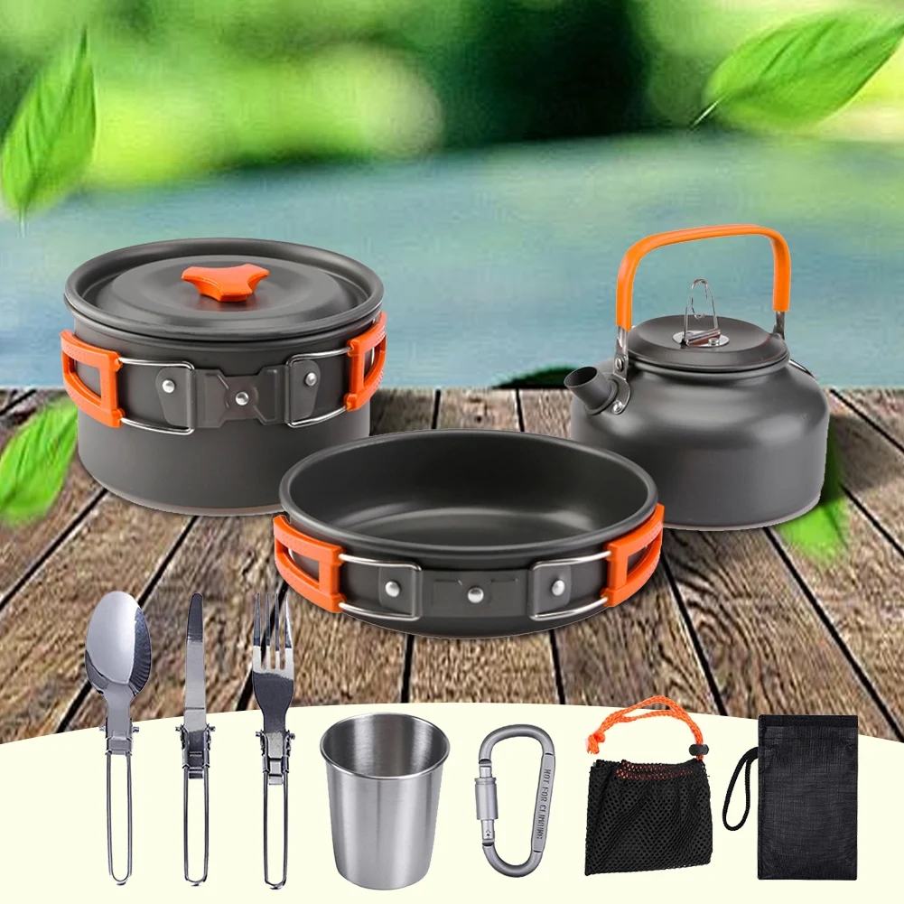 Kit de cuisine de camping, bou - Camping Cooking Set Lightweight avis et prix