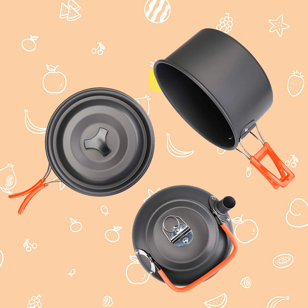 Kit de cuisine de camping, bou - Camping Cooking Set Lightweight avis et prix