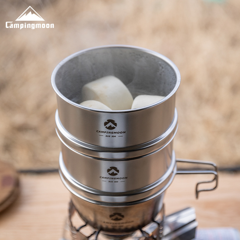 CAMPINGMOON Bol de camping por - Camping Cooking Set Stainless Steel avis et prix