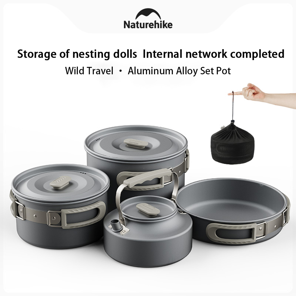 Natureifa-ensemble de casserol - Camping Cooking Set Stainless Steel avis et prix