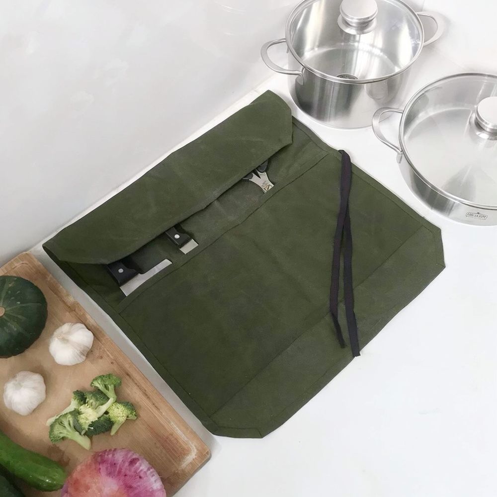 Sac en toile cirée enroulable, - Camping Cooking Utensil Bag avis et prix