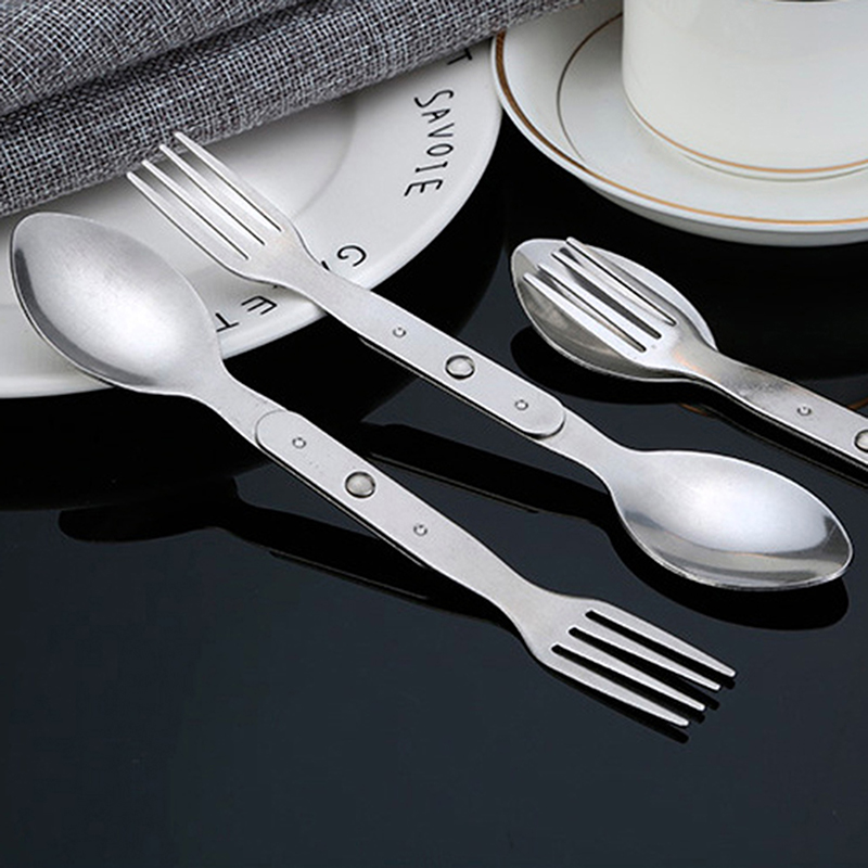 Ensemble de couverts cuillère  - Camping Cooking Set Stainless Steel avis et prix
