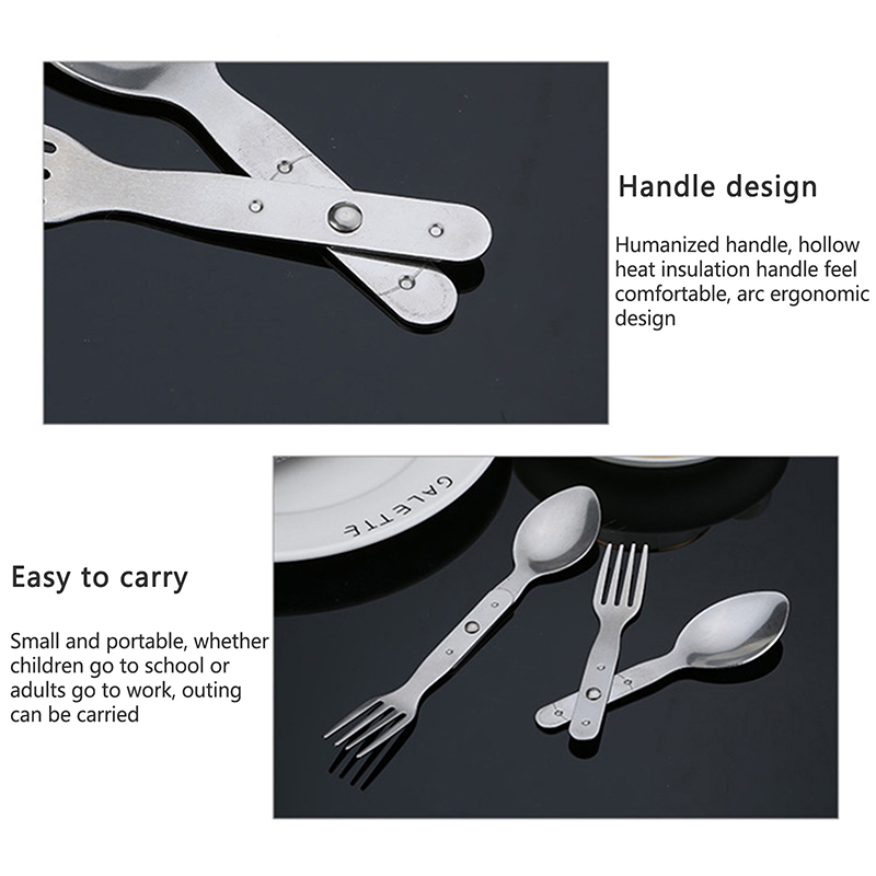 Ensemble de couverts cuillère  - Camping Cooking Set Stainless Steel avis et prix